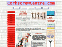 Tablet Screenshot of corkscrewcentre.com